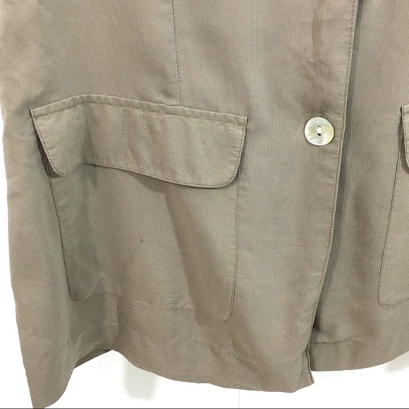 Daniel Caron Silk Ribbed Shirt Vest MED - Picture 2 of 5